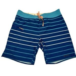 Patagonia Striped 19” Stretch Planing Unlined Board Shorts Men’s size 36